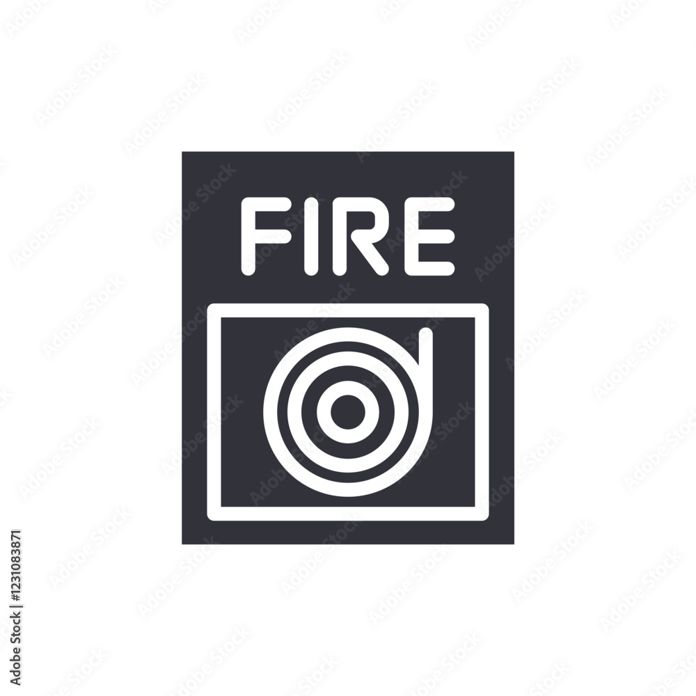 Fire alarm solid icons, minimalist vector illustration ,simple transparent graphic element .Isolated on white background Fire alarm solid icons, minimalist vector illustration ,simple transparent graphic element .Isolated on white background