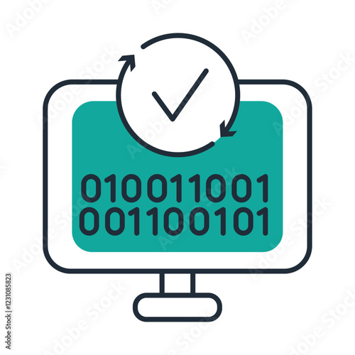 computing binary data security illustration