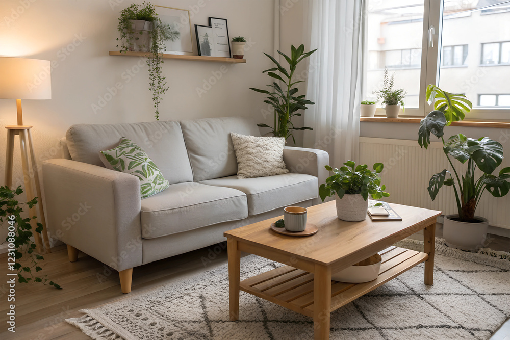 Fototapeta premium A modern living room.