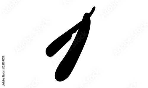 silhouette of razor vector illustration