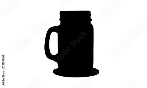 silhouette of glass jar illustration