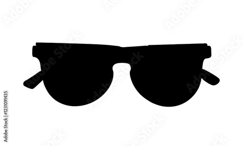silhouette of eyeglasses vector illustration