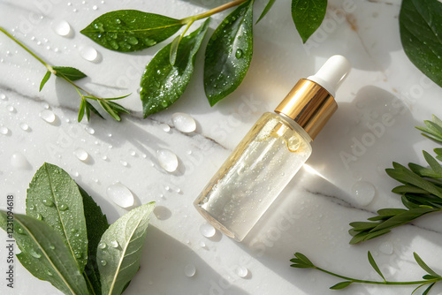 A luxury skincare product bottle