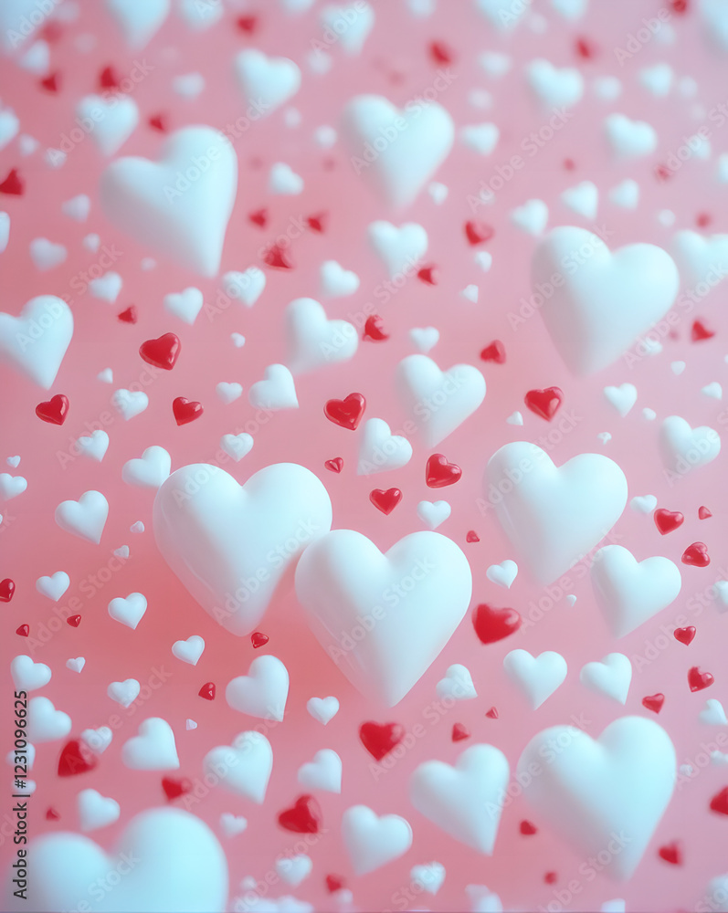 Valentine's Day background with hearts Valentine's Day background with hearts