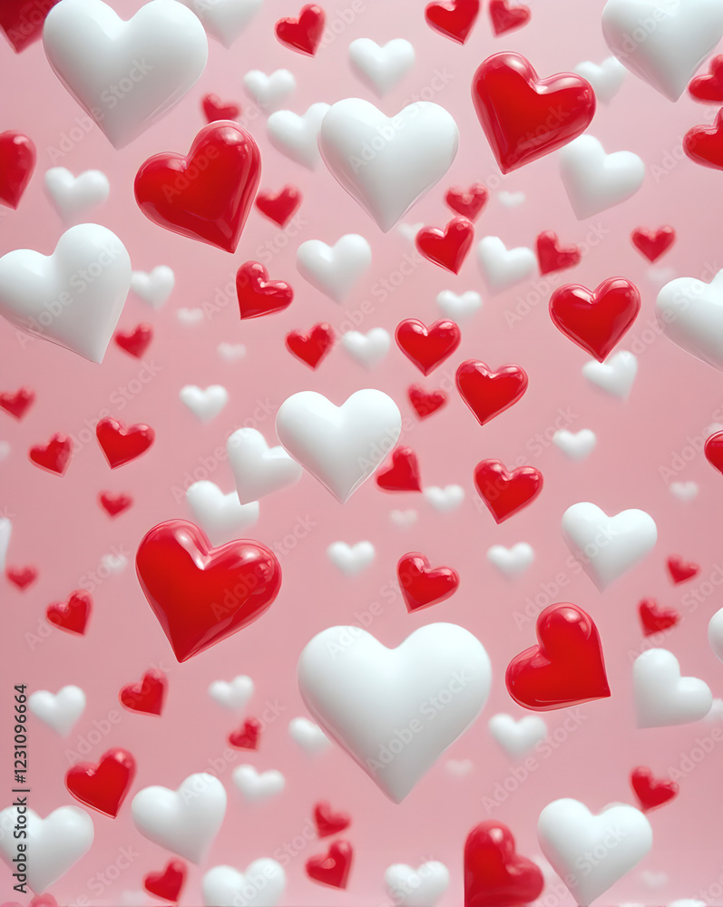 Valentine's Day background with hearts Valentine's Day background with hearts