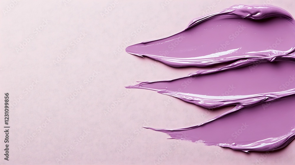Abstract Lavender Paint Swirls On Pale Background Abstract Lavender Paint Swirls On Pale Background