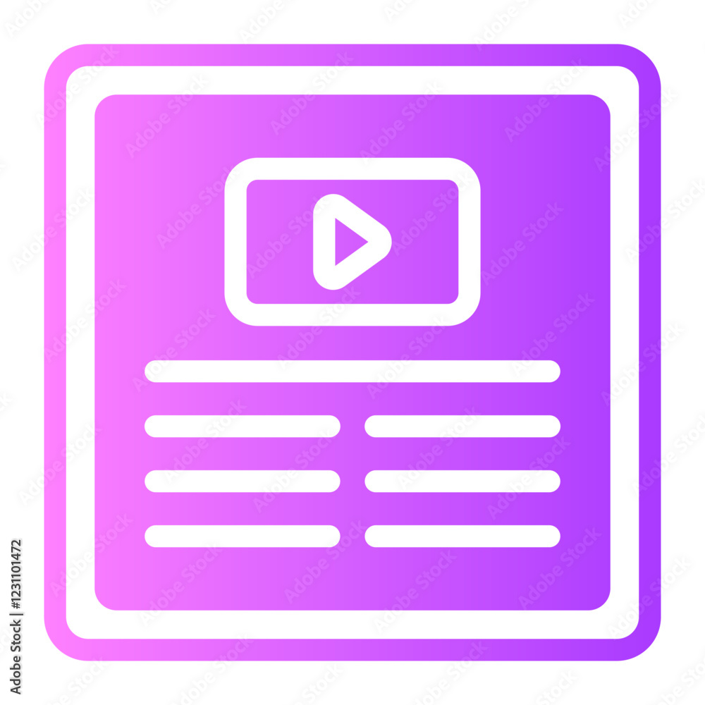 vlog Gradient icon vlog Gradient icon