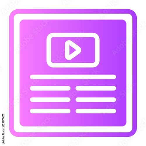 vlog Gradient icon