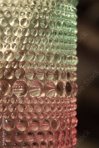 Translucent Green and Pink Colored Orbs