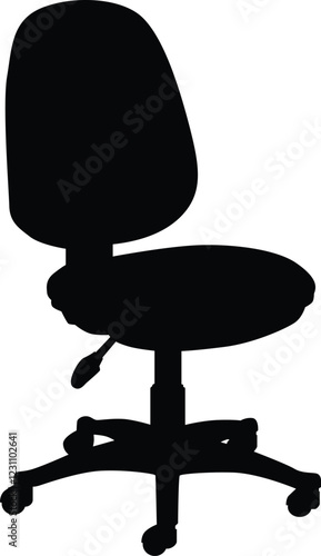 Office chair silhouette illustration