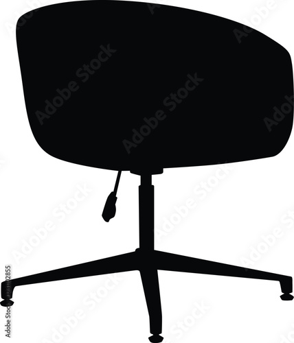 Office chair silhouette illustration