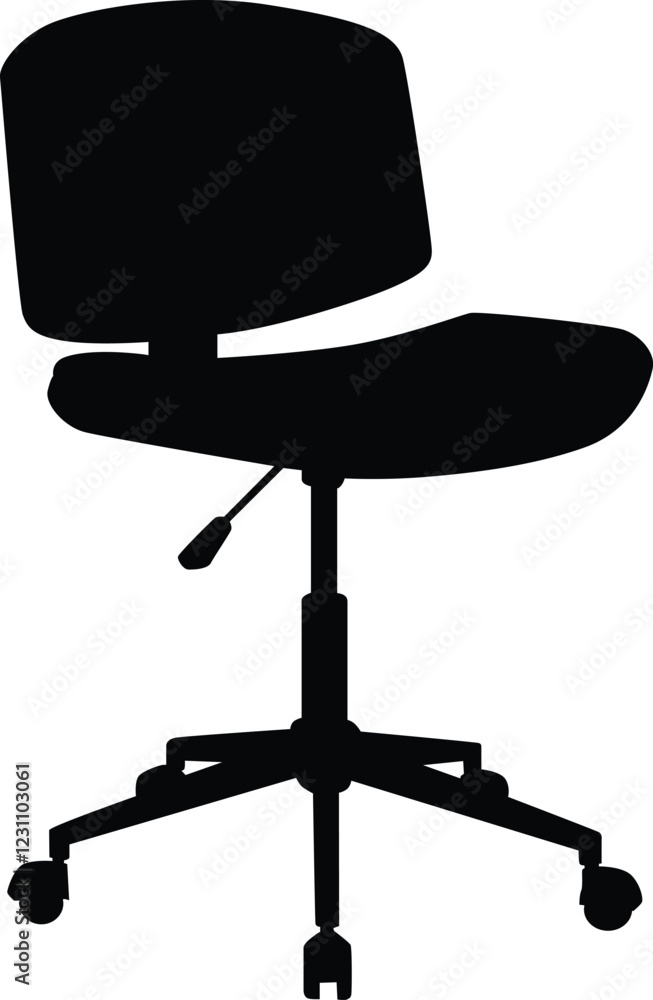 Office chair silhouette illustration Office chair silhouette illustration