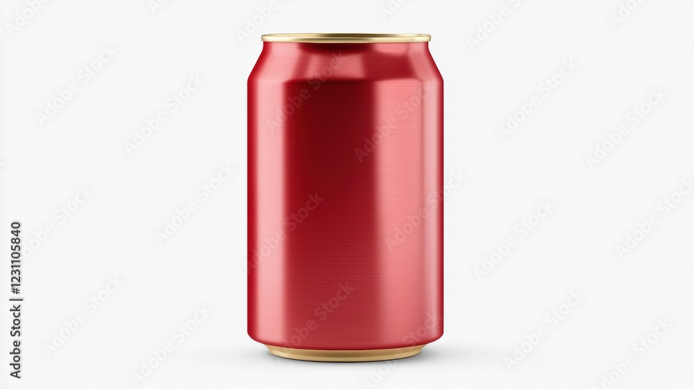 Refreshing red beverage can studio setting product photography minimalist environment focused view drink concept Refreshing red beverage can studio setting product photography minimalist environment focused view drink concept