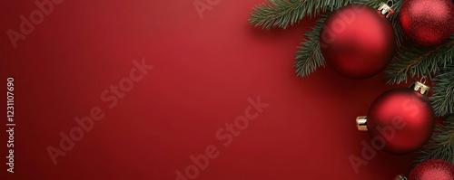 Wallpaper Mural The festive decor features a beautiful red background that enhances the holiday spirit. Torontodigital.ca