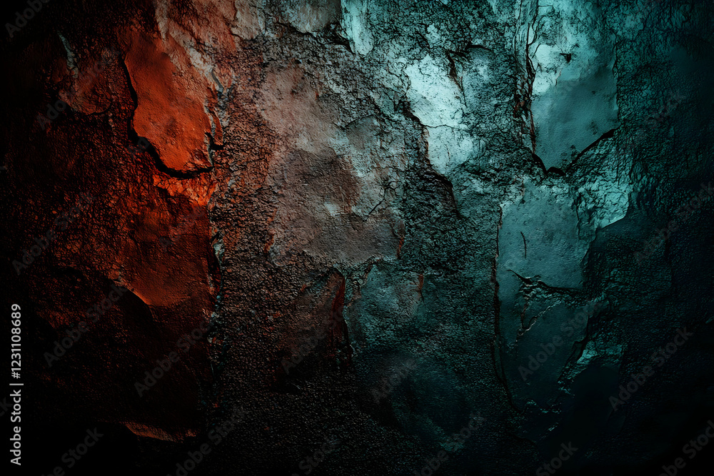 Dark Cracked Abstract Background Illustration Dark Cracked Abstract Background Illustration