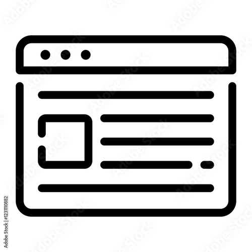 content Line Icon