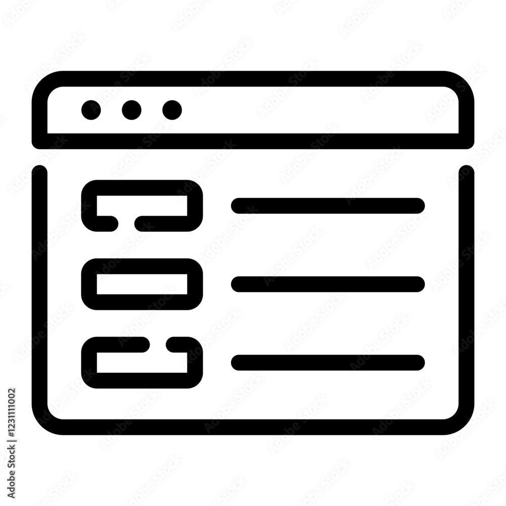 modal Line Icon modal Line Icon