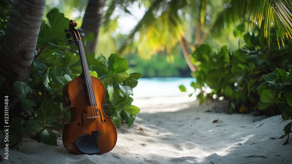 Serene Violin on Tropical Beach Musical Escape to Paradise Serene Violin on Tropical Beach Musical Escape to Paradise