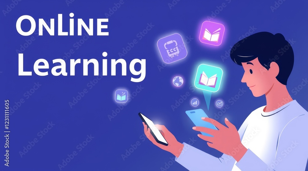E-Learning banner for online leaning E-Learning banner for online leaning