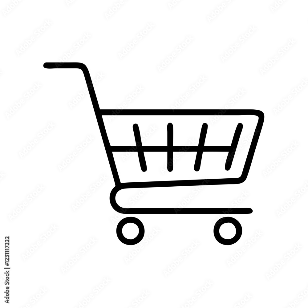 Shopping Cart Vector Icon – E-Commerce & Online Retail Symbol Shopping Cart Vector Icon – E-Commerce & Online Retail Symbol