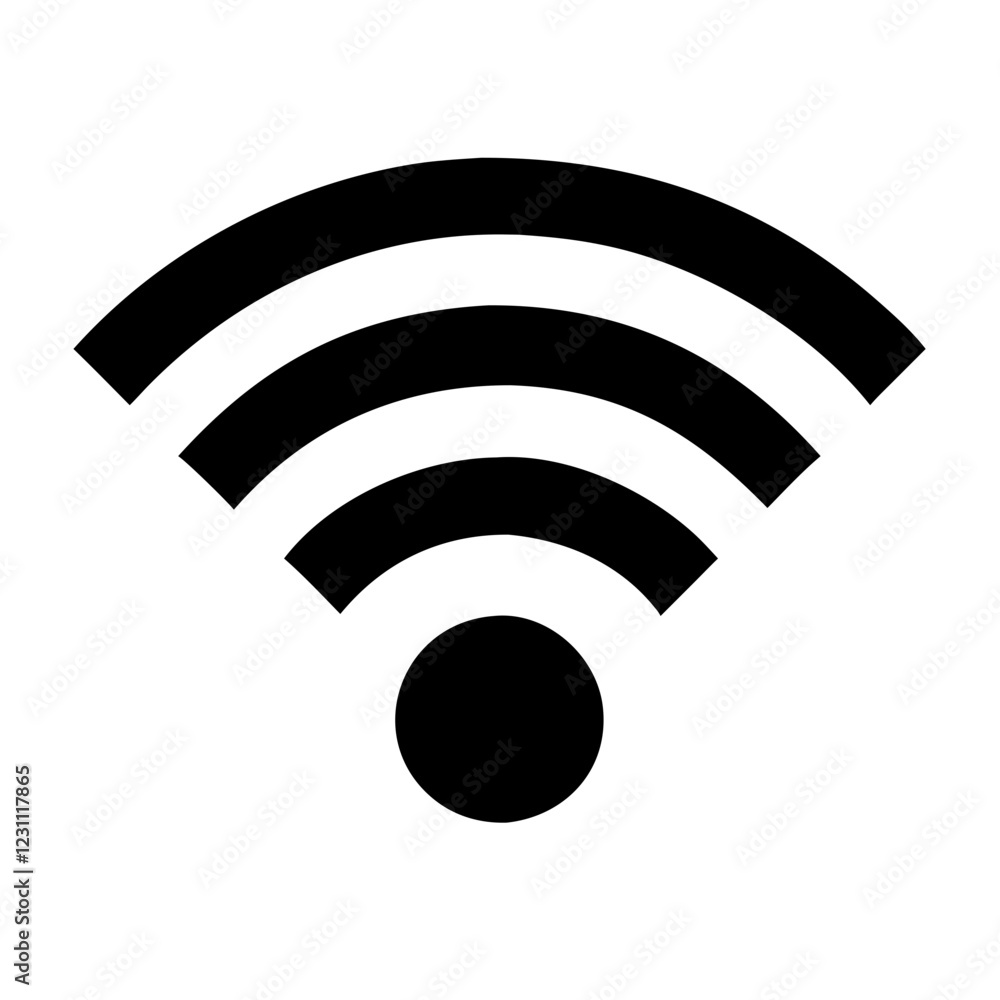 WiFi Vector Icon – Clean & Modern Wireless Signal Symbol WiFi Vector Icon – Clean & Modern Wireless Signal Symbol