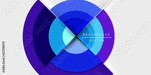 Target circle geometric abstract shapes. Vector Illustration For Wallpaper, Banner, Background, Card, Book Illustration, landing page