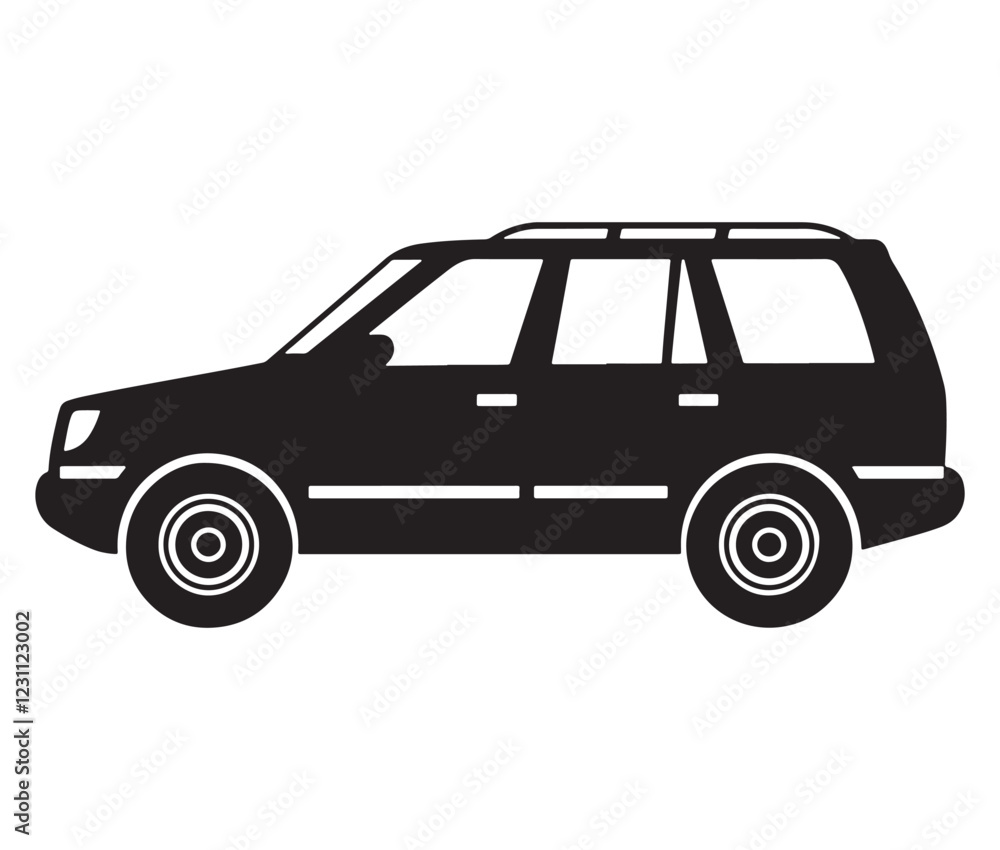 Silhouette car isolated on white background Silhouette car isolated on white background