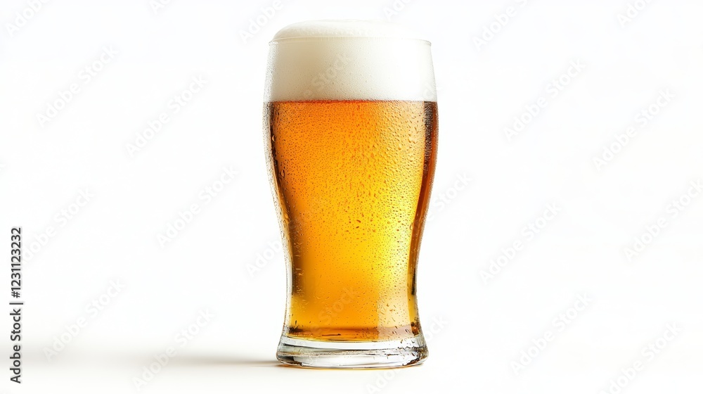 Glass of beer isolated on white background Glass of beer isolated on white background