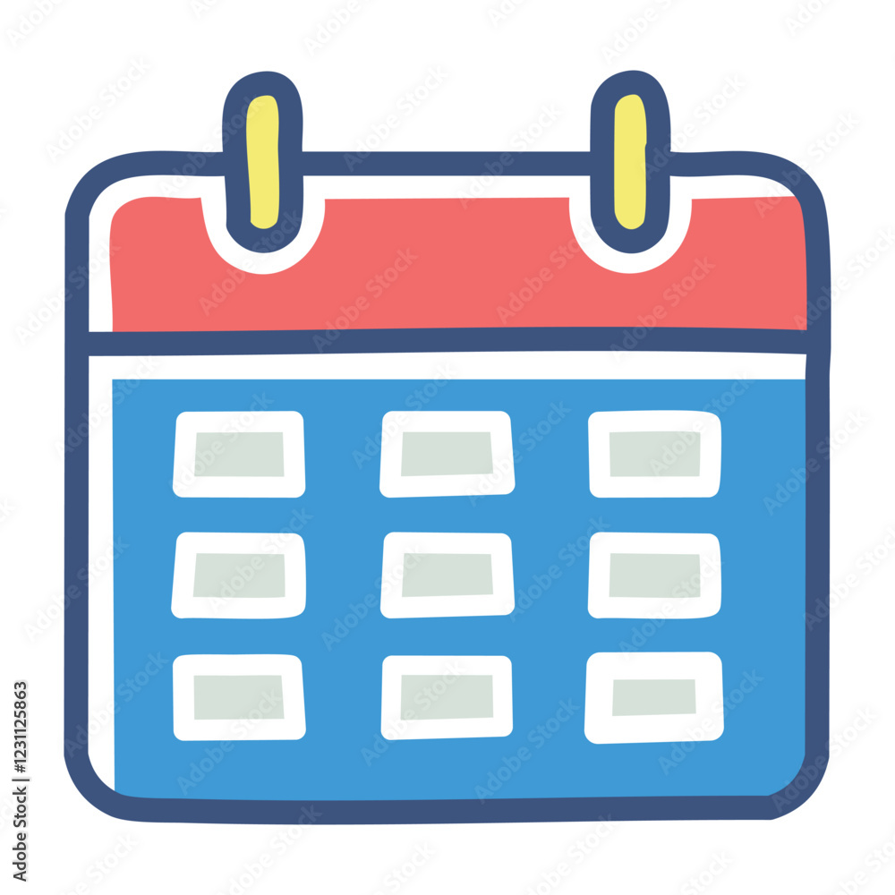 Calendar Vector Icon Design – Simple & Modern Planner Illustration Calendar Vector Icon Design – Simple & Modern Planner Illustration