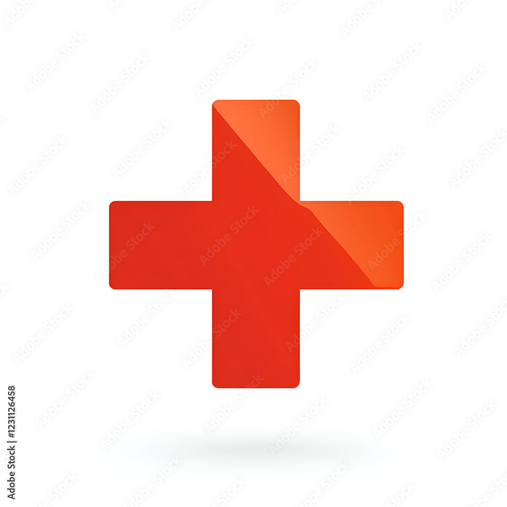 Red Cross Symbol for Healthcare Emergency Services Vector Graphic Red Cross Symbol for Healthcare Emergency Services Vector Graphic