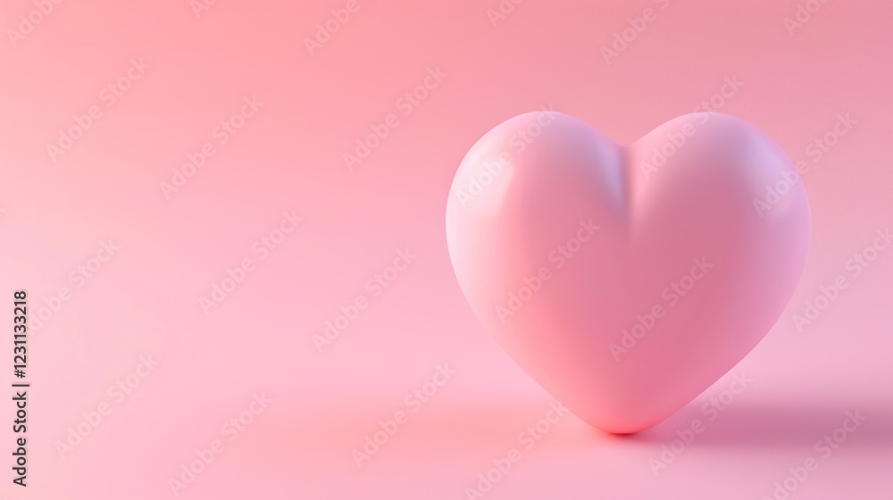 Pink Heart on a Pink Background Pink Heart on a Pink Background