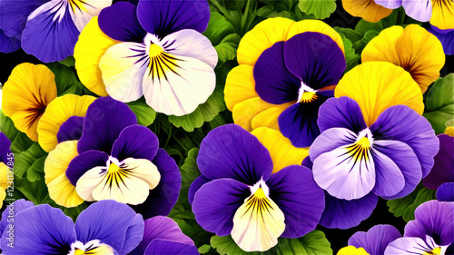 Pansy flowers