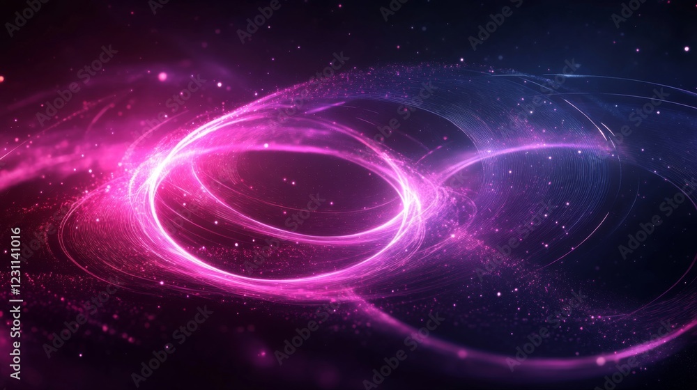 Obraz premium Abstract Pink Purple and Blue Cosmic Swirls Background