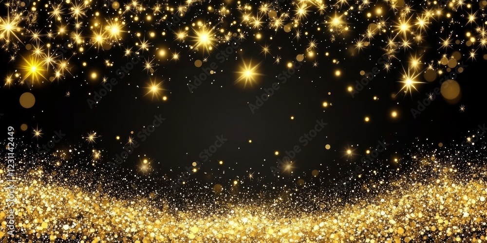 Striking combination of black and gold for a sophisticated festive ambiance. Striking combination of black and gold for a sophisticated festive ambiance.