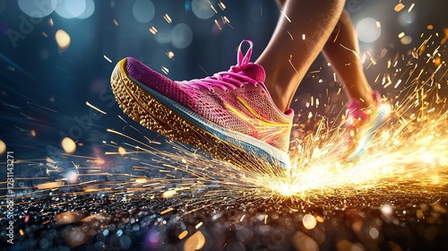 Fiery Run: Speed, Sparks, and Athleticism