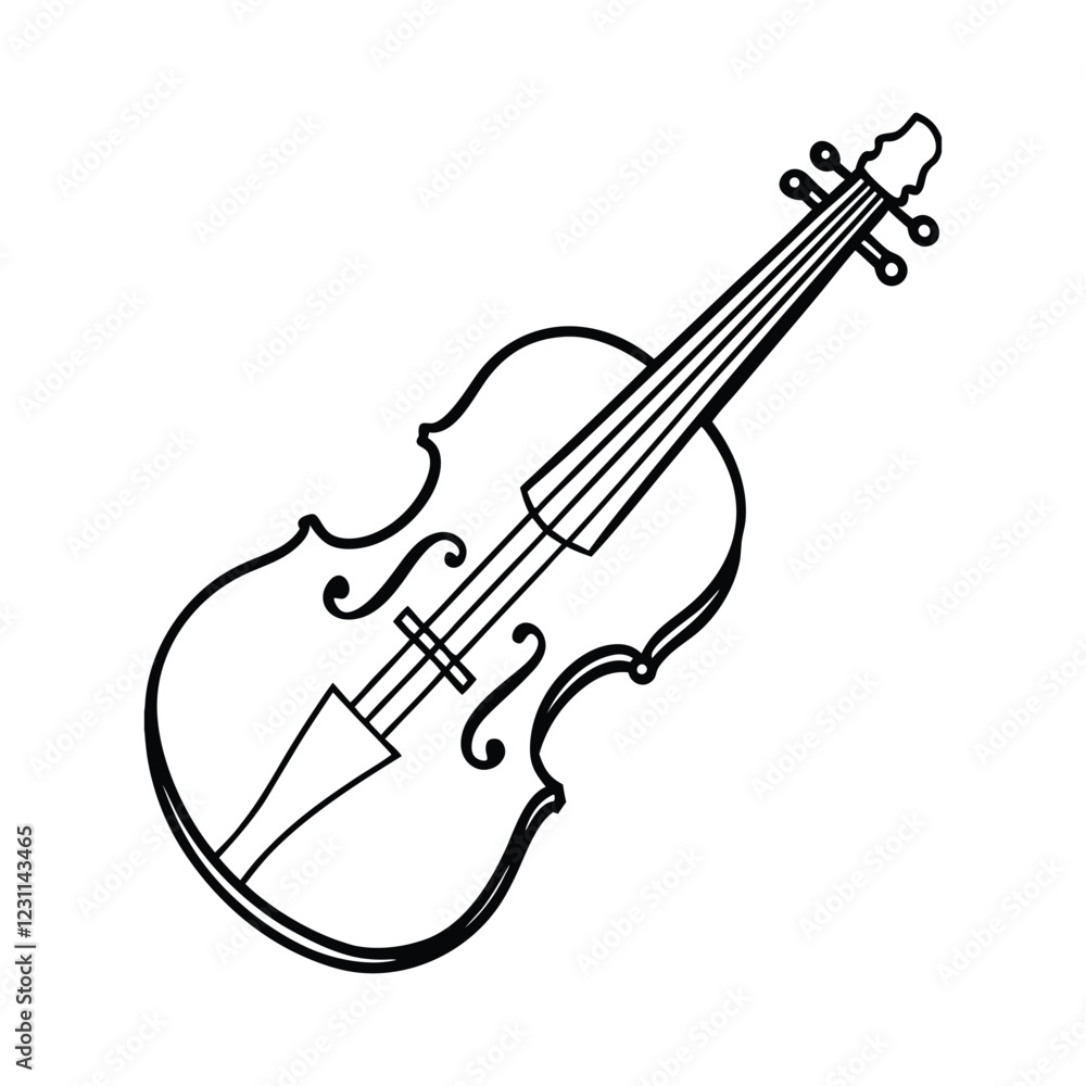 Obraz premium violin isolated on white