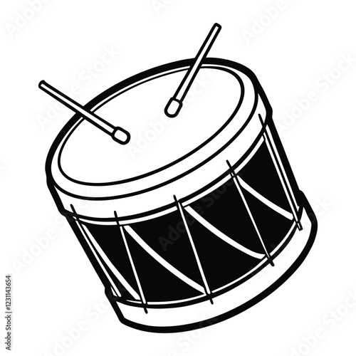drum set isolated on white
