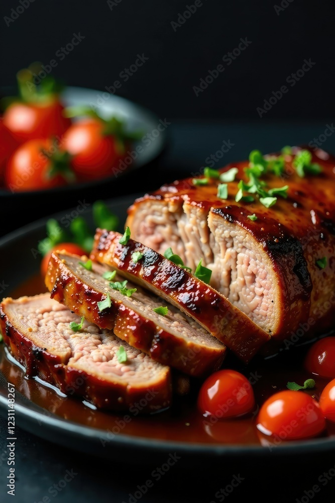 slow-cooked pork brisket in the oven with aromatics, flavorful, slow cooked slow-cooked pork brisket in the oven with aromatics, flavorful, slow cooked