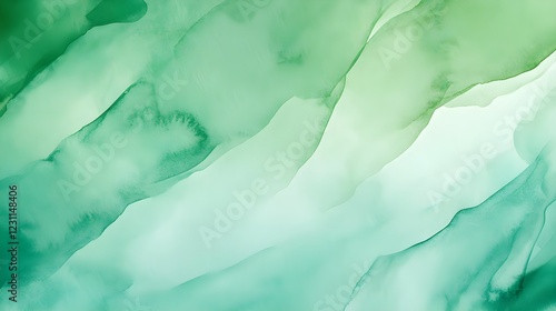 Wallpaper Mural abstract green watercolor background texture - abstract art Torontodigital.ca