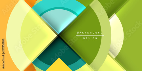 Target circle geometric abstract shapes. Vector Illustration For Wallpaper, Banner, Background, Card, Book Illustration, landing page