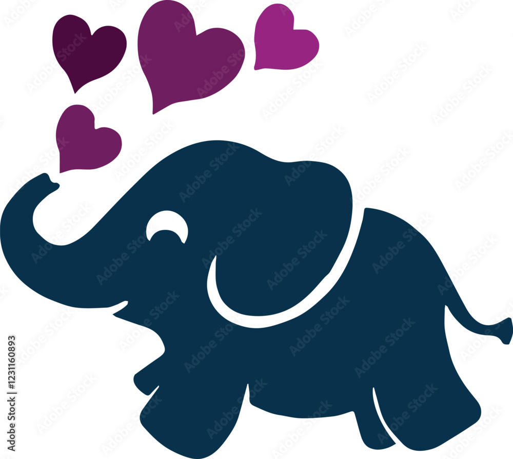blue elephant vector illustration blue elephant vector illustration