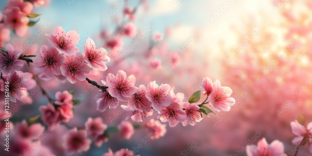 Stunning Photorealistic Spring Blossom with Soft Light Effects Stunning Photorealistic Spring Blossom with Soft Light Effects