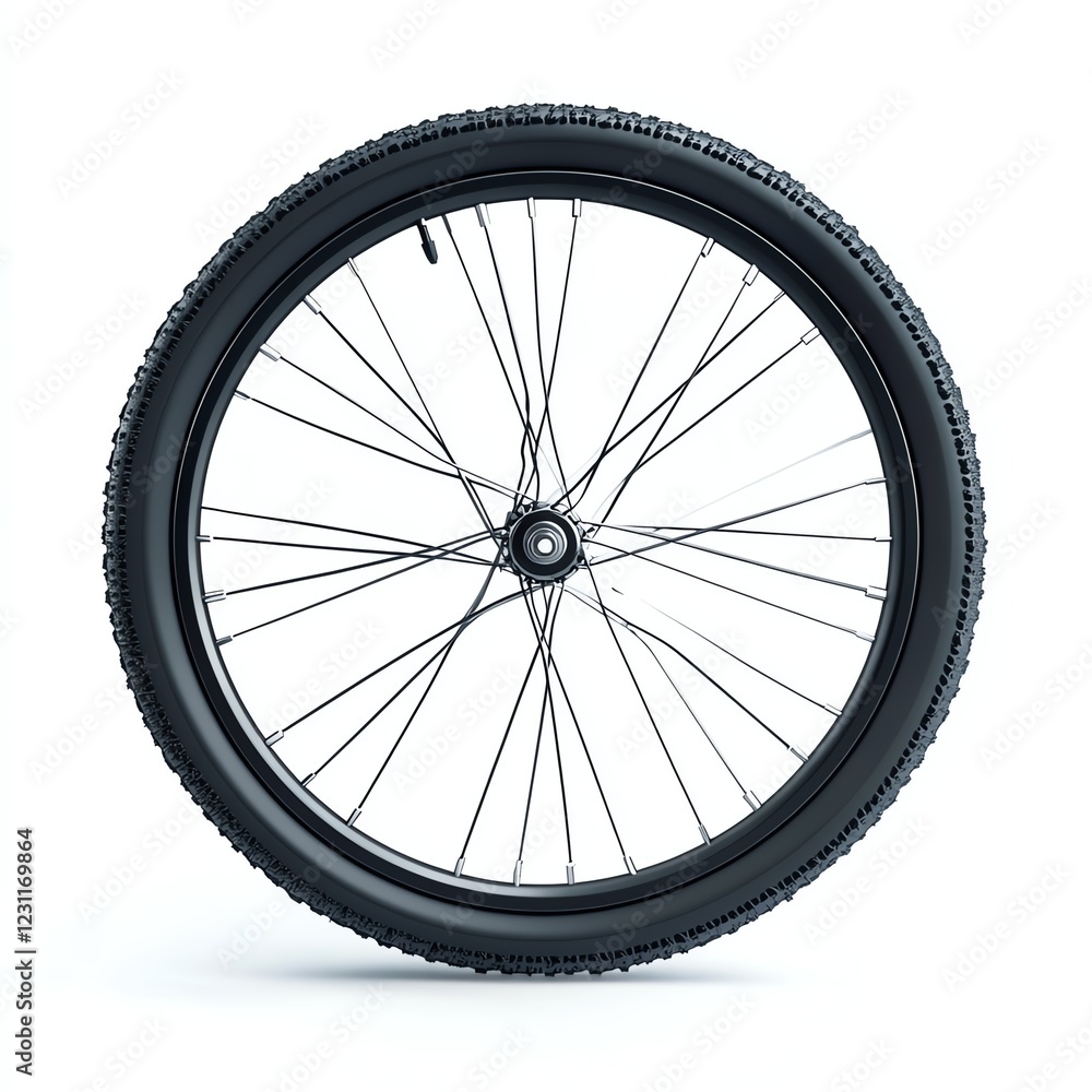 Bicycle wheel on a white isolated background. Bicycle wheel on a white isolated background.