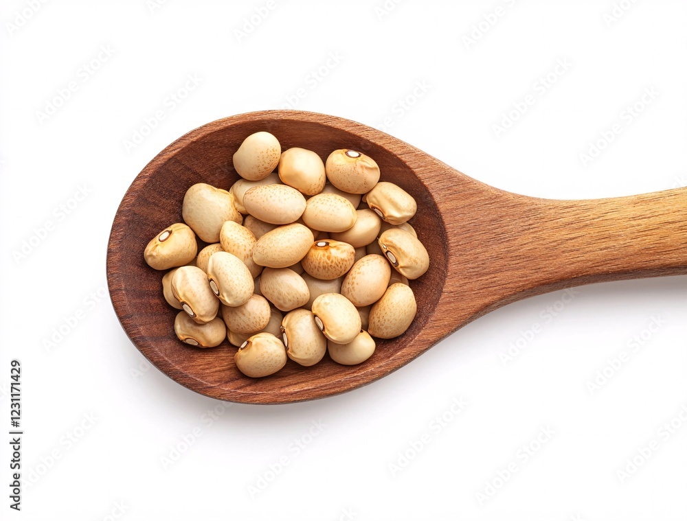 wooden spoon with lentils wooden spoon with lentils