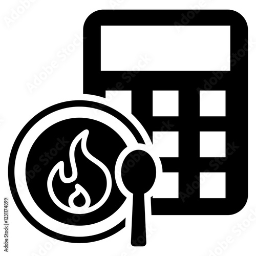 Calories Glyph Icon