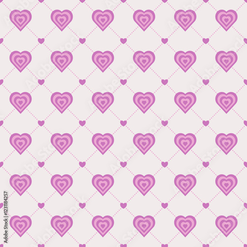 Romantic geometric purple heart shaped with lattice pattern design, making it ideal for Valentine's Day-themed decorations, wedding invitations, romantic stationery, wallpapers, or textile designs. 