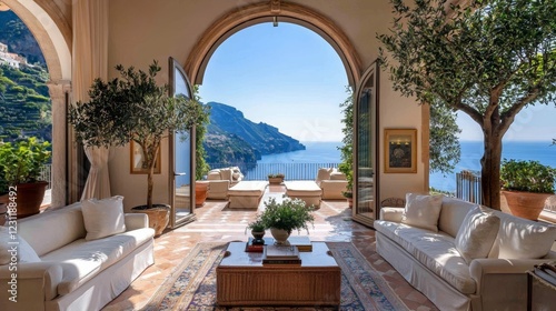 Explore a magnificent villa surrounded by the charm of Italy’s coastline.