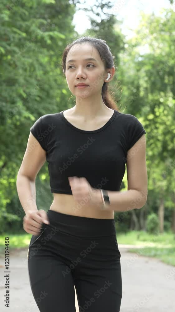 A woman in sportswear running in the park, enjoying fresh air, engaging in outdoor activities to maintain a healthy lifestyle, boosting cardiovascular health, and feeling happy and energetic A woman in sportswear running in the park, enjoying fresh air, engaging in outdoor activities to maintain a healthy lifestyle, boosting cardiovascular health, and feeling happy and energetic