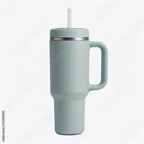 Stanley quencher water bottle mockup