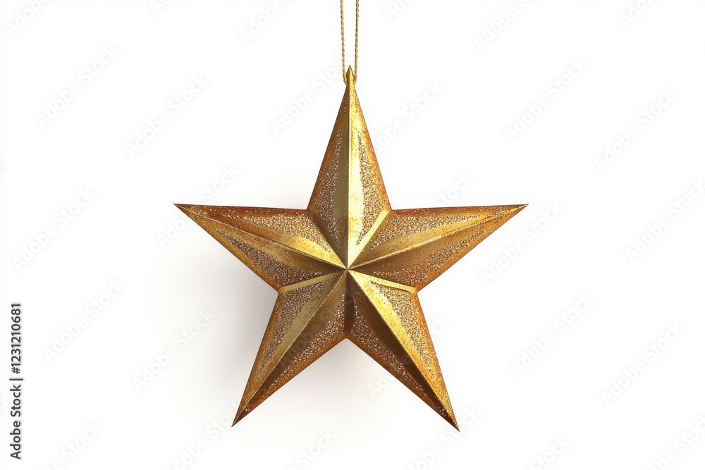 3D Fanoos Hanging Star Isolated and White Background 3D Fanoos Hanging Star Isolated and White Background